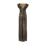 Load image into Gallery viewer, High Neck Sequins Dress