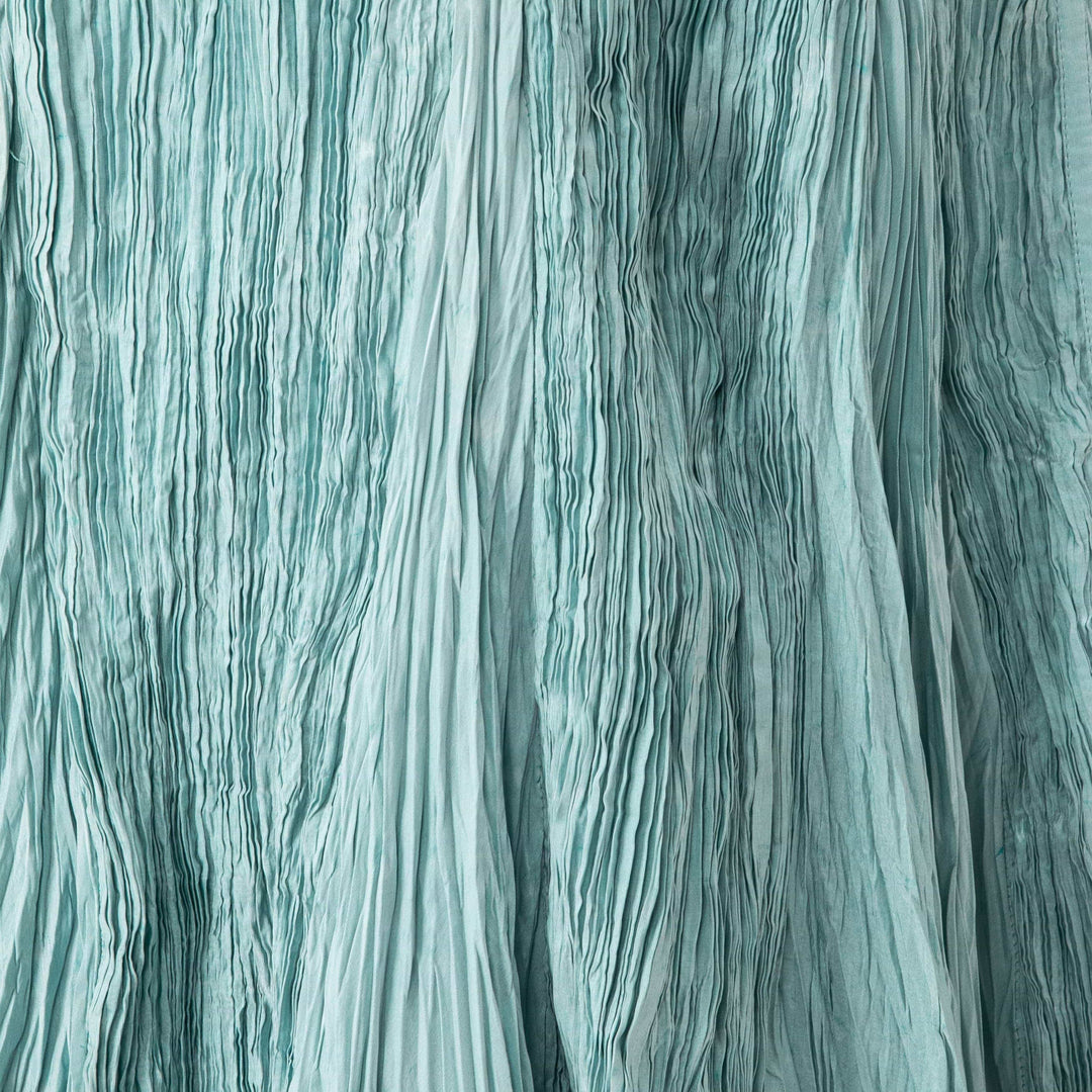 Strapless Pleated Taffeta Fish-Cut Dress