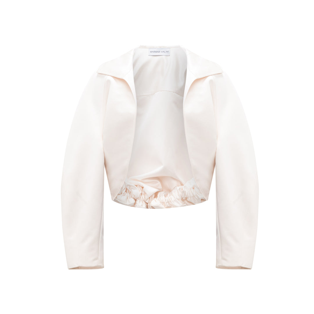 Satin Jacket Styled With Satin Dress